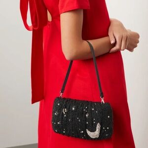 STAUD Starry Night Beaded Bean Bag